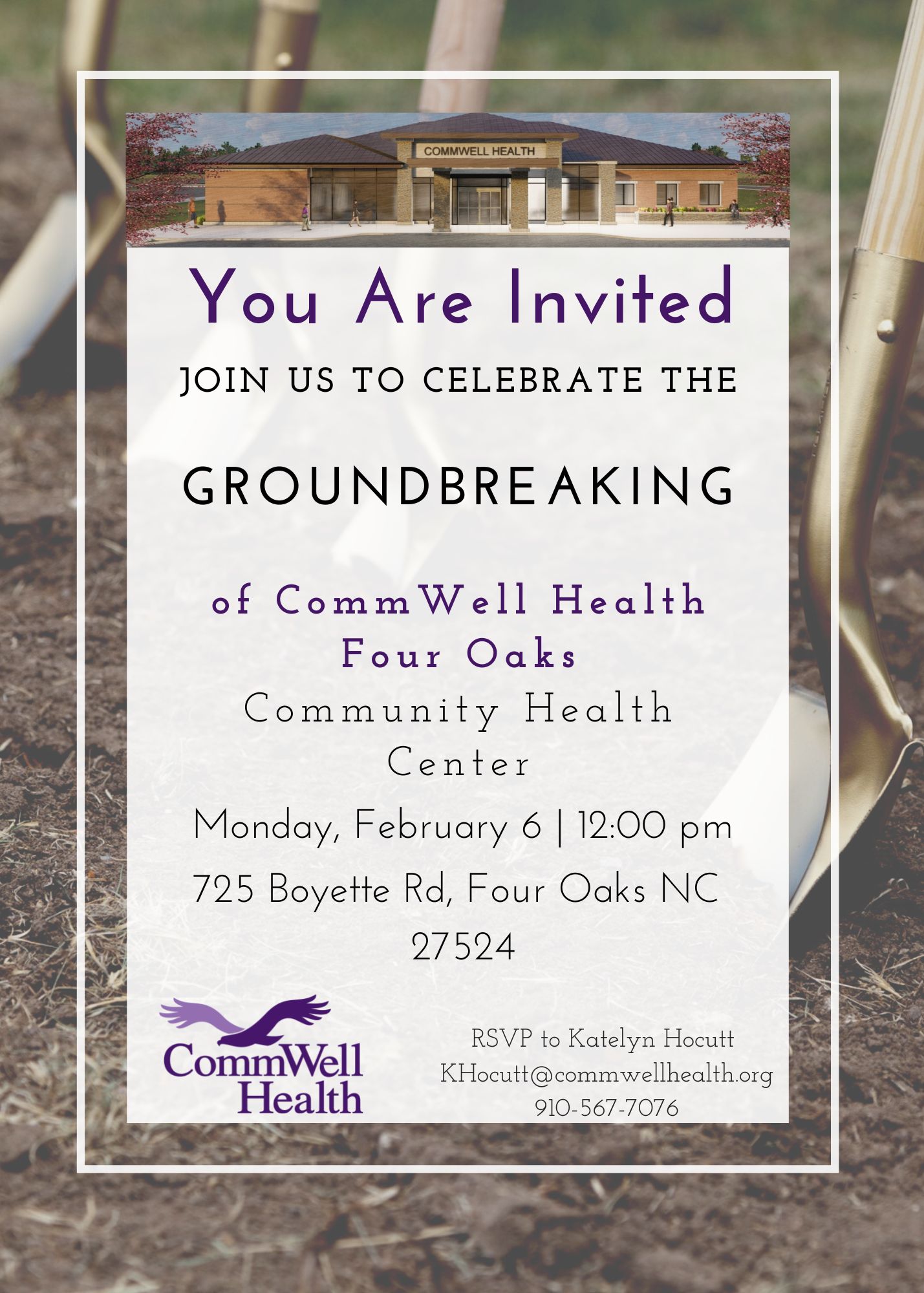 Groundbreaking Ceremony CommWell Health Four Oaks